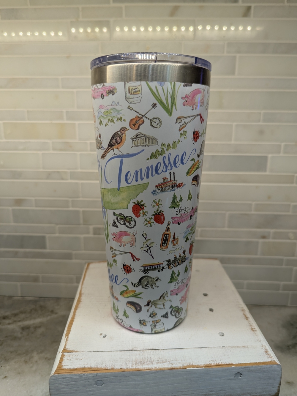 Boston International 22 oz Stainless Steel Tumbler Tennessee State Collection